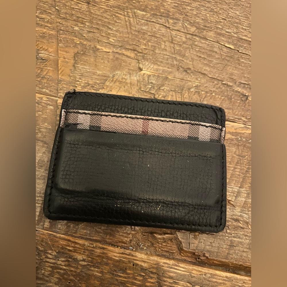 Burberry Black and Pink Card Holder